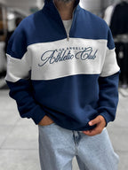 Navy Half-Zip Athletic Sweatshirt PM-106