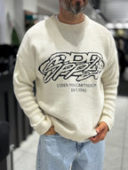 Beige Nowhere Oversized Knit Sweater PM-016
