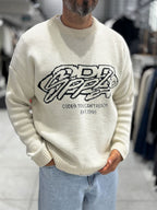 Beige Nowhere Oversized Knit Sweater PM-016