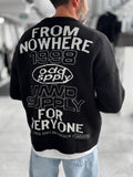 Black Nowhere Oversized Knit Sweater PM-016