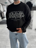 Black Nowhere Oversized Knit Sweater PM-016