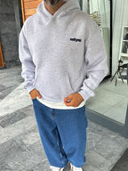 Gray Not You Printed Hooded Sweatshirt PM-111