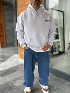 Gray Not You Printed Hooded Sweatshirt PM-111