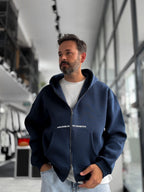 Navy Worldwide Hooded Sweatshirt PM-220
