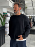 Black Basic Oversized Knit Sweater PM-008