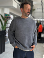 Charcoal Basic Oversized Knit Sweater PM-008