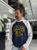 Navy Society Oversized Sweatshirt PM-117