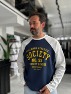 Navy Society Oversized Sweatshirt PM-117