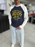 Navy Society Oversized Sweatshirt PM-117
