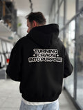 Black Chaos Zip-Up Sweatshirt PM-219