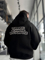 Black Chaos Zip-Up Sweatshirt PM-219