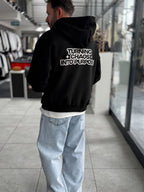 Black Chaos Zip-Up Sweatshirt PM-219