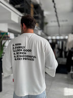 White Clear Mind Boxy Fit Sweatshirt RES-5009