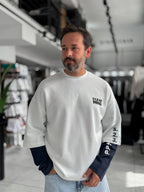 White Clear Mind Boxy Fit Sweatshirt RES-5009