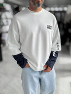 White Clear Mind Boxy Fit Sweatshirt RES-5009
