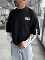 Black Clear Mind Boxy Fit Sweatshirt RES-5009