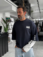 Navy Clear Mind Boxy Fit Sweatshirt RES-5009