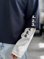 Navy Clear Mind Boxy Fit Sweatshirt RES-5009