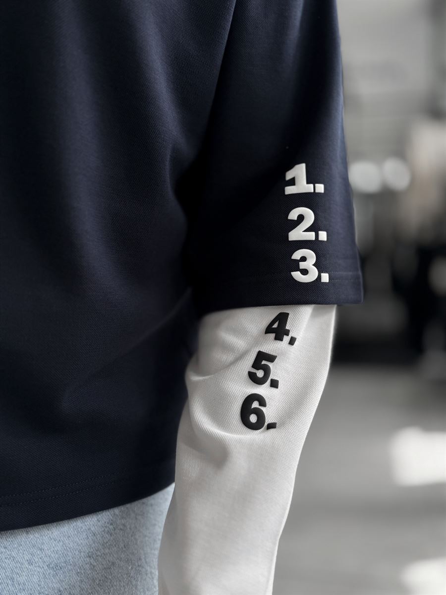 Navy Clear Mind Boxy Fit Sweatshirt RES-5009