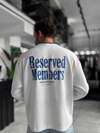 White Reserved Boxy Fit Sweatshirt RES-5024