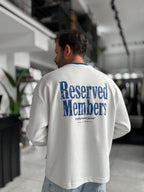 White Reserved Boxy Fit Sweatshirt RES-5024