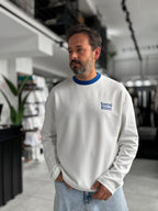 White Reserved Boxy Fit Sweatshirt RES-5024