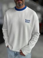 White Reserved Boxy Fit Sweatshirt RES-5024