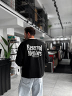 Black Reserved Boxy Fit Sweatshirt RES-5024