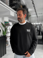 Black Reserved Boxy Fit Sweatshirt RES-5024