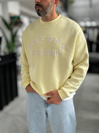 Yellow Unknown Embroidered Oversized Sweatshirt HM-