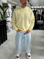 Yellow Unknown Embroidered Oversized Sweatshirt HM-