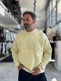 Yellow My Embossed Oversized Sweatshirt HM-