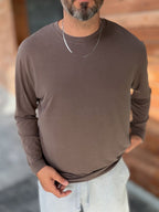 Brown Washed Modal Fabric Sweatshirt MRK-2863
