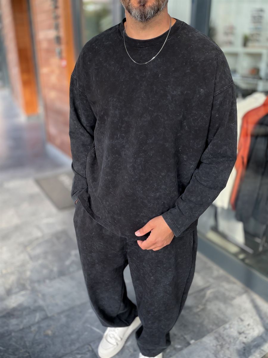 Black Washed Oversized Sweatshirt RSP