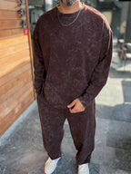 Burgundy Washed Oversized Sweatshirt RSP