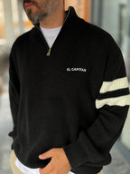 Black El Capitan Knitted Sweatshirt PM-004