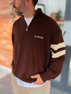 Brown El Capitan Knitted Sweatshirt PM-004