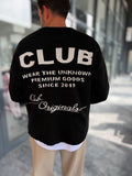 Black Club Knitted Oversized Sweatshirt PM-025