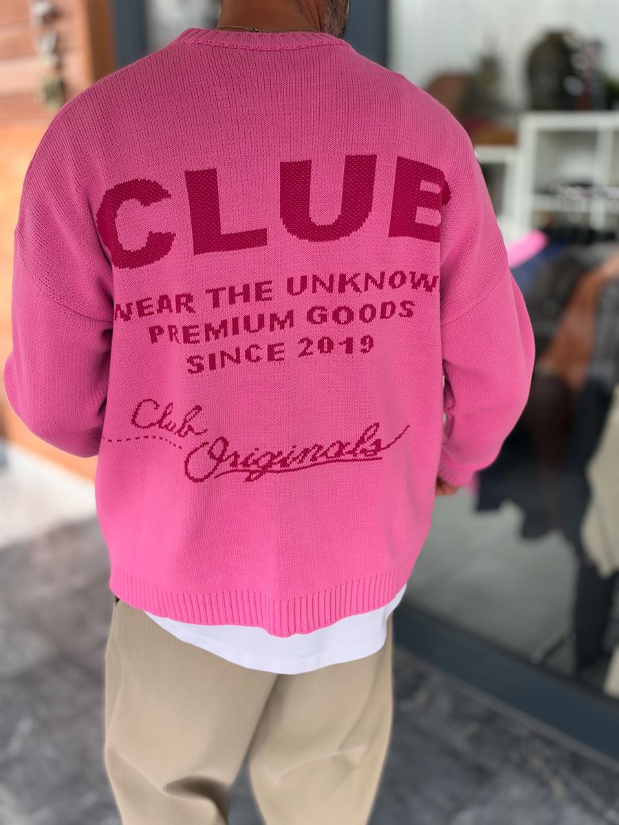 Pink Club Knitted Oversized Sweatshirt PM-025