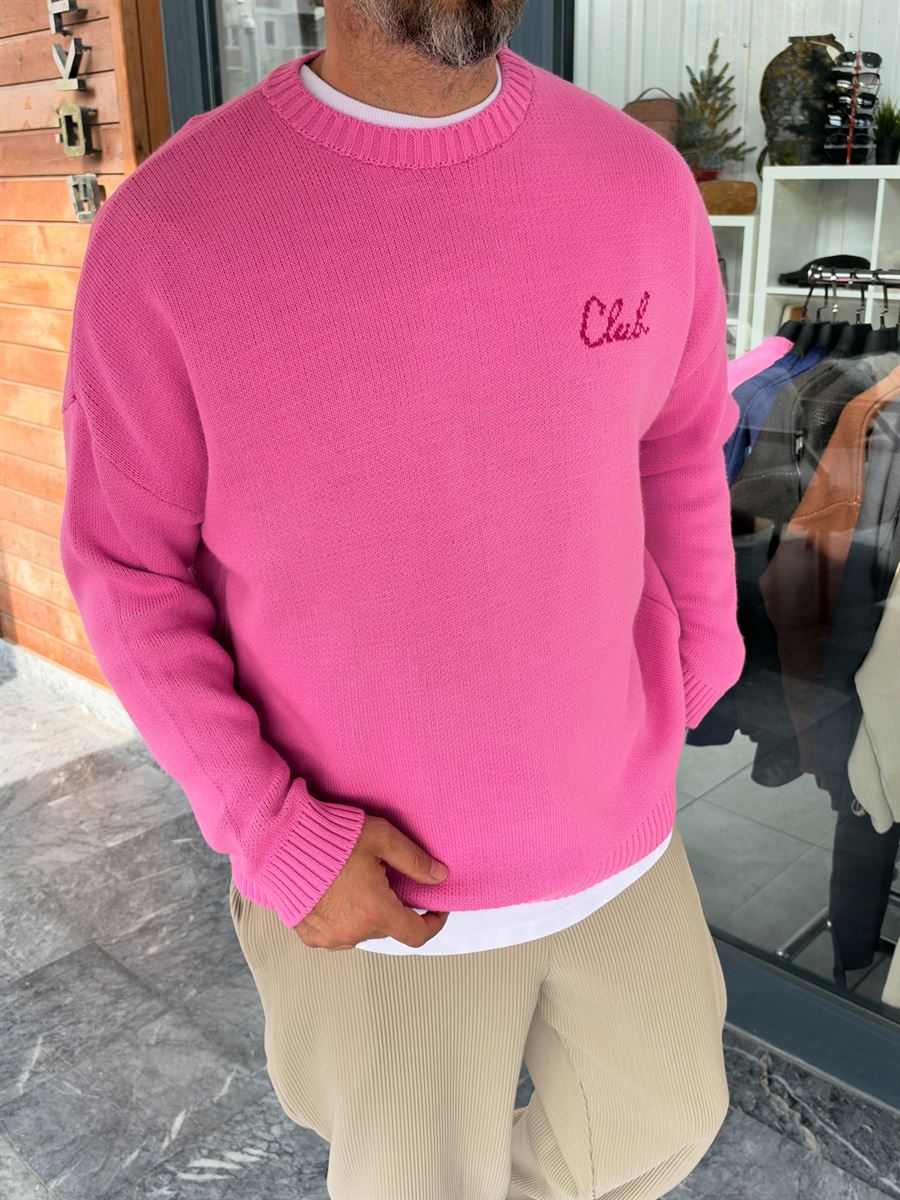 Pink Club Knitted Oversized Sweatshirt PM-025