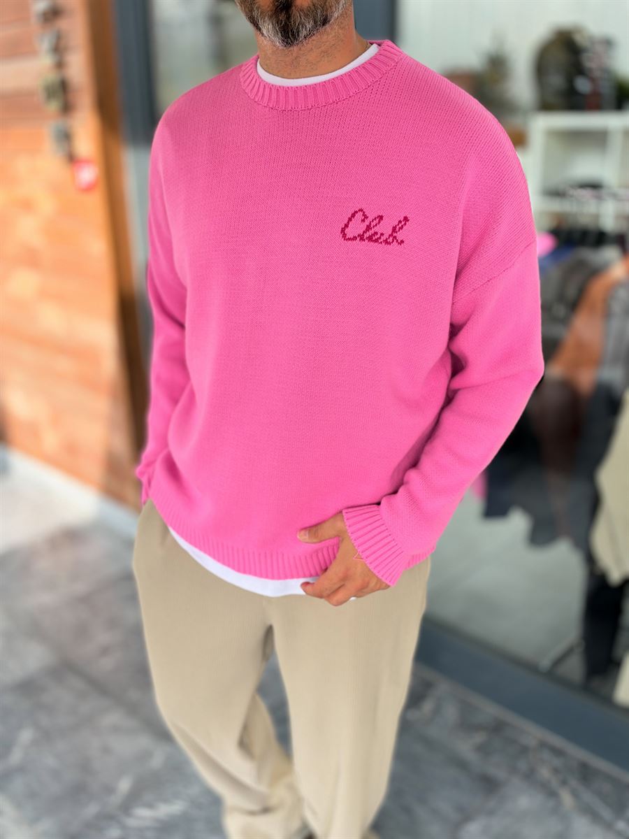 Pink Club Knitted Oversized Sweatshirt PM-025