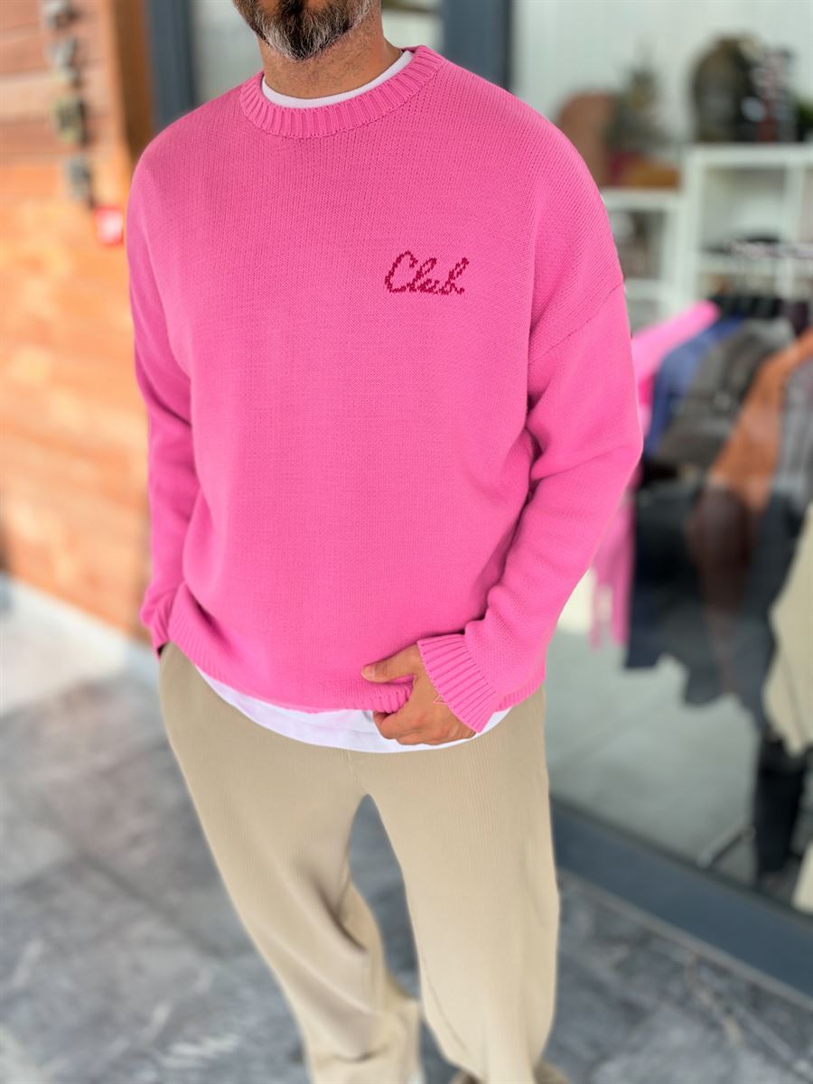 Pink Club Knitted Oversized Sweatshirt PM-025
