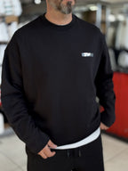 Black Sweatshirt with Shiny Win Lettering ES-206