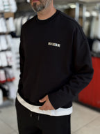 Black Sweatshirt with Shiny Win Lettering ES-206