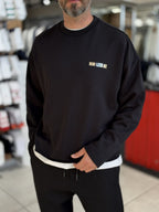 Black Sweatshirt with Shiny Win Lettering ES-206