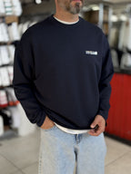 Navy Blue Sweatshirt with Shiny Win Lettering ES-206