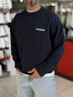 Navy Blue Sweatshirt with Shiny Win Lettering ES-206
