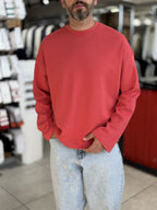 Red Lightweight Basic Oversized Sweatshirt ES-182