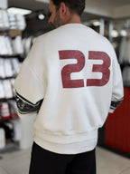 White Washed Sweatshirt with Ravage Print ES-188