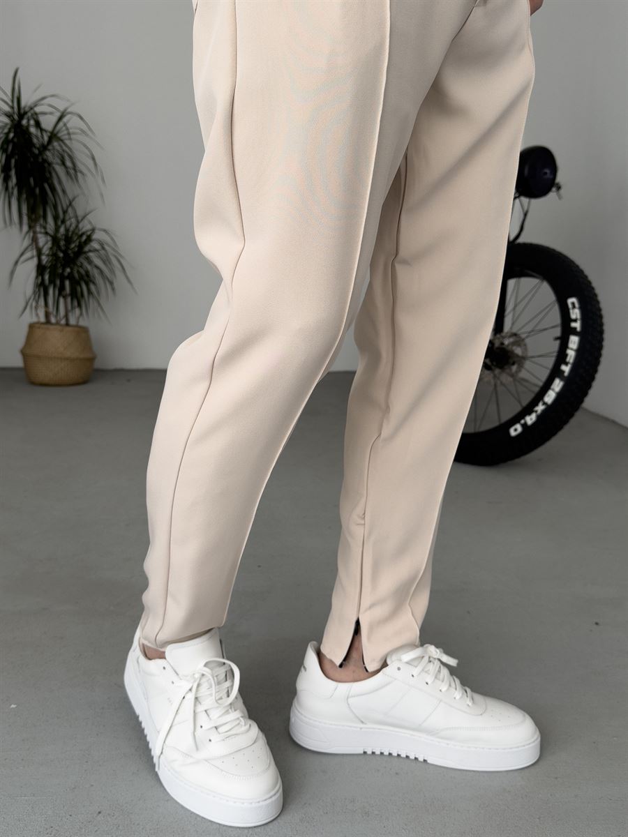 Stitched Zipped Relaxed Fit Pants